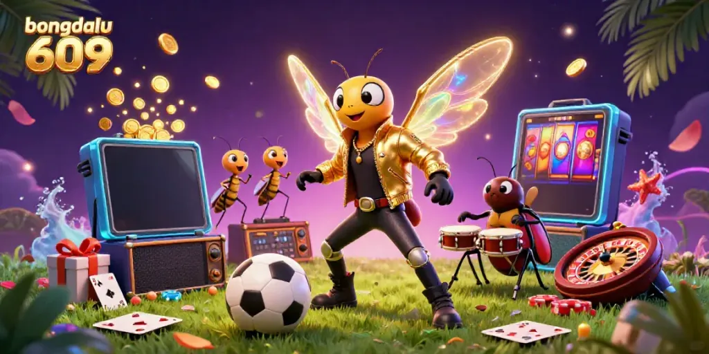 Engage with exciting soccer-themed slot games at bongdalu 609, featuring vibrant characters and dynamic game elements.