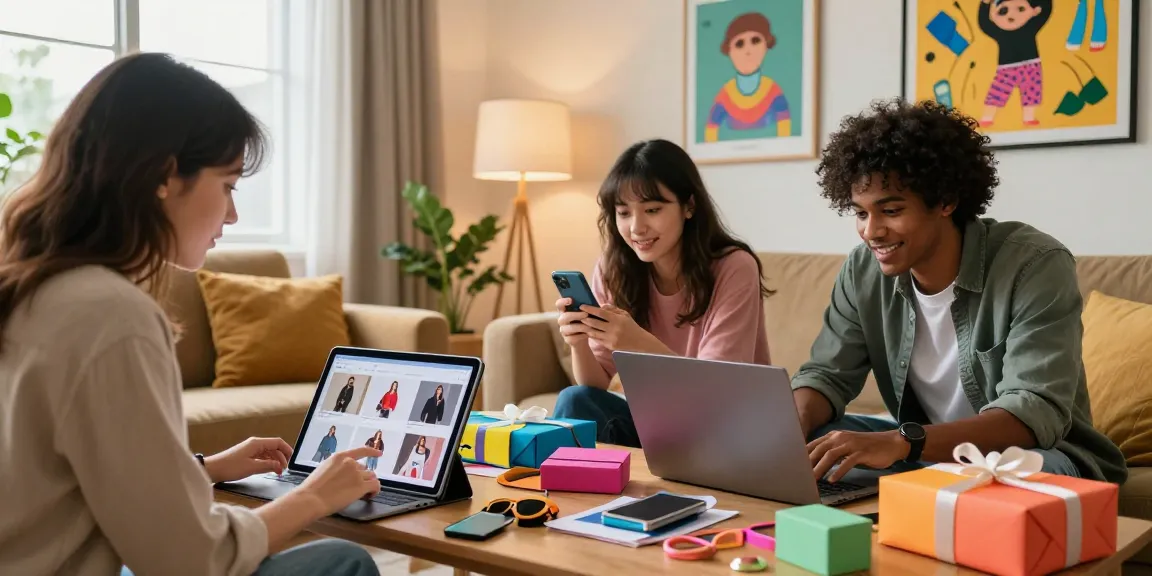Engaging online shopping experience showcasing rokok88 merchandise in a stylish living room.