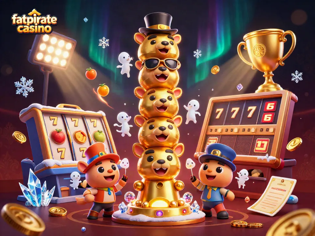 Engaging gameplay at fatpirate casino with vibrant slot reels and energetic totem characters.